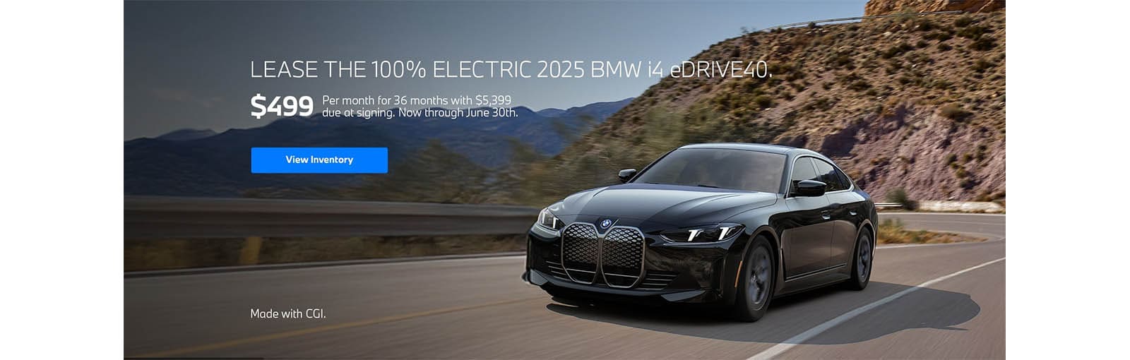 Lease the BMW i4 for $499 / mo
