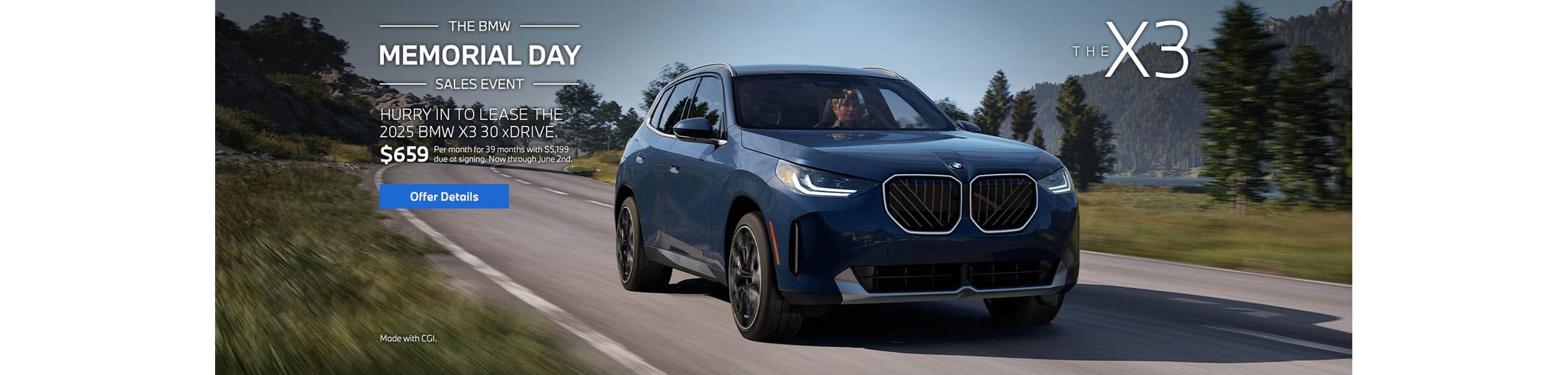Hurry In To Lease The 2025 BMW X3